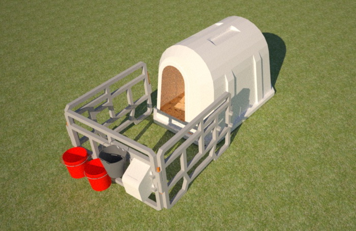 Индивидуальные домики для телят, вольеры, боксы..